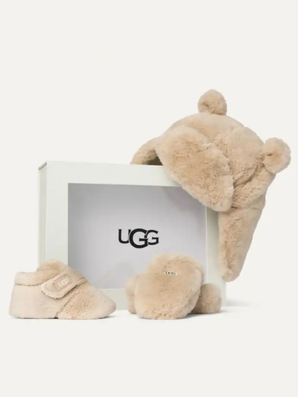 UGG Bixbee and Hat and Mittens Bundle Beige